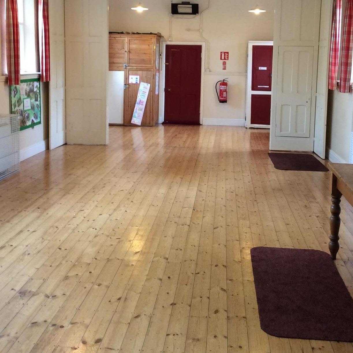 Inside the main hall